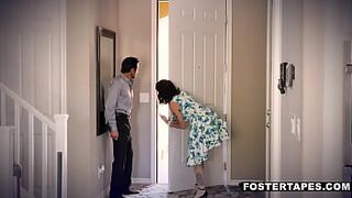 Petite Teen Foster Stepdaughter Aria Lee Threesome With New Big Tits MILF Foster step Mom Joslyn James & Dad Tommy Gunn