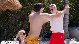 Vixen Allie Hooking Up With A Guest On A Secret Beach