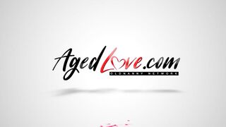 AGEDLOVE Pale lady got her pussy drilled fast and deep