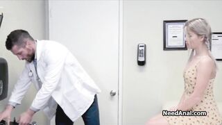 Ass fingering and blowjob on yearly check up