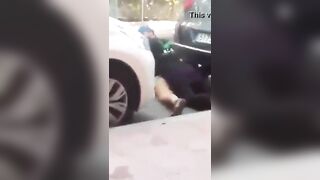 Whore fucked on street
