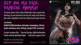 Lady Dimitrescu - Sit on my face, Vampire Mommy! (18 EroAudio)