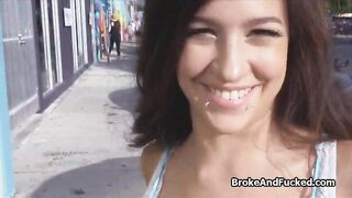 Cocking busty broke amateur teen