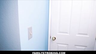 Stepsister gets facial after fucking stepbro in hd
