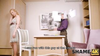 SHAME4K. Private eye changes the rules fucking mature woman in stockings