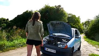Polish Amateur Couple, Fucking in the car