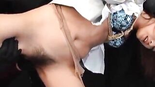 Dominant Pair Own Sexy Submissive Slut With Dildos And Ropes