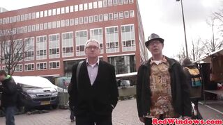 Dutch prostitute cumswapping after fucking