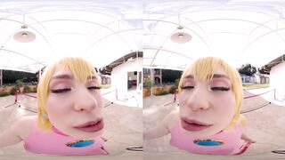 Fuck Slim Babe Lilly Bell As Princess Peach In Virtual Reality XXX Parody