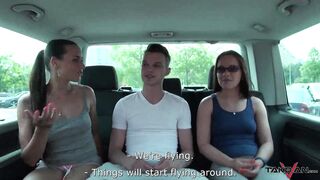 Mea Melone & Wendy Moon find cute guy on the street and fuck him hard