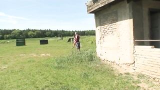 The young niece goes to visit her old uncle in the country