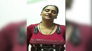 Punjabi Mature Bhabhi Shows Breasts And Areolas.