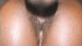 Young chocolate girl gets facial after good drilling