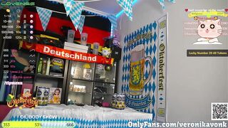 BUSTY GERMAN babe celebrates the Oktoberfest masturbating