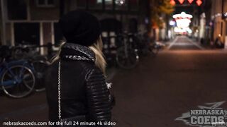 a night in amsterdam with latvian euro coed linda