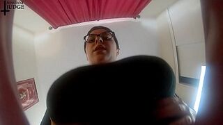 Tiny Man Crushed Under Giantess Tits