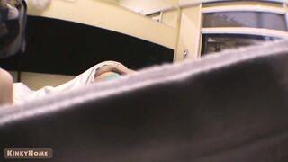 Girl Masturbate on the Public Train