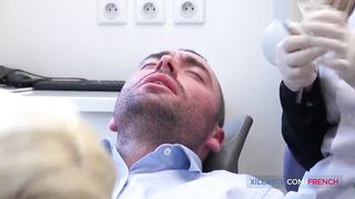 Blond dentist fucks her patient