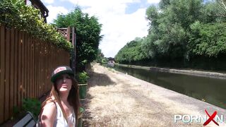 Busty Natural Milf Samantha Bentley in Public