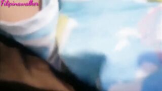 wet pussy fingering on Christmas with creampie