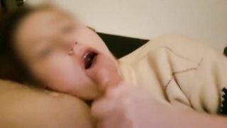18yo Teen Lets Me Use Her Mouth While I Watch Porn