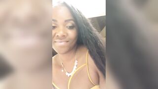back girl doing cute selfies