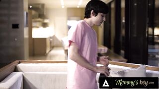 MOMMY'S BOY - Stepmom Pristine Edge Pulls An All-Nighter On Her Stepson's HUGE DICK!