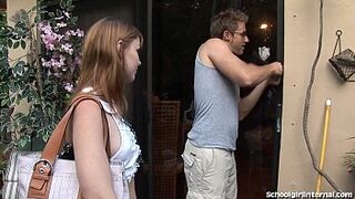 Cute Redhead Teen Gets Knocked Up