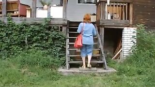 Skinny Russian Fucks Stepdad while Mom leaves