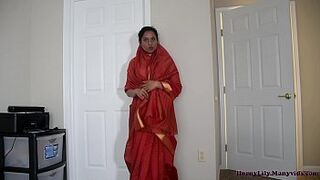 Horny Indian mother and son in law having fun