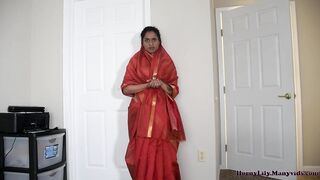 Horny Indian mother and son in law having fun