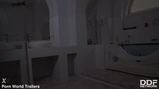 Sexy Blonde Cheers Hubby Up