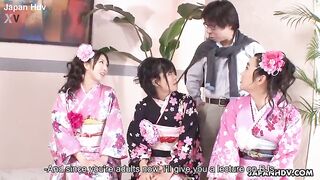 Teaching them Asian bitches how to suck some hard cock