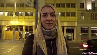 GERMAN SCOUT - COLLEGE TEEN AMARIS FUCKED AT STREET CASTING