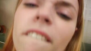 Busty teen Tanya suck and ride a large prick