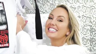 Big Boob Blonde Brett Rossi Prefers Hardcore Karate Cock over Cucked Husband's