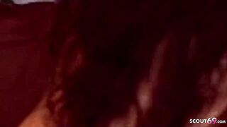 HAIRY PUSSY COUGAR TRICKED YOUNG GUY NEXT DOOR TO FUCK HER
