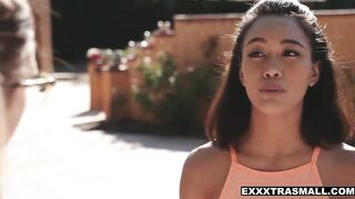 Latina teen threesome big cock banging with Aria Skye