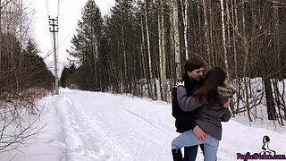 Babe Fantasizes about Teacher and Sex With Him in the Forest