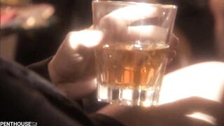 After Smoking a Huge Cigar Blonde Goddess Kylee Reese Blow Off Some Steam with Bartenders Dick