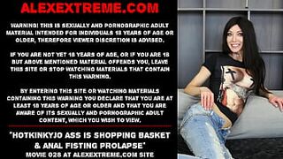 Hotkinkyjo ass is shopping basket replacement & anal dildo balls