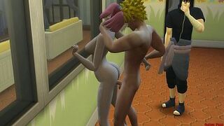 Naruto Fucks Sakura Anal in Front of her Cuckold Husband Sasuke wants to k. Naruto