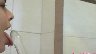 Three dildos in twelve different pozitions