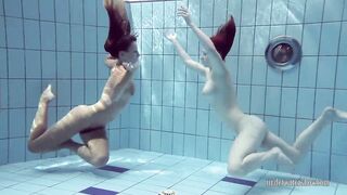 Katrin Privsem and Lucy Gurchenko underwater babes