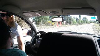 Young stranger masturbates me in my car on the street