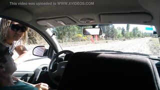 Young stranger masturbates me in my car on the street