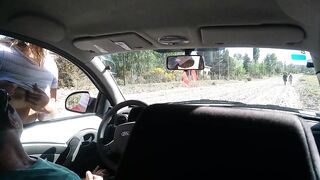 Young stranger masturbates me in my car on the street