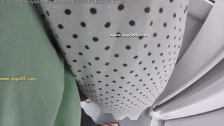 Unknown Guy Lift Step Mom's Dress Stuck her in train wagon & Touching Fingering her Pussy over her panties!