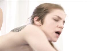 Tiny teen pornstar fucking big cock