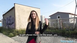 Public Agent She is pantyless and gets fucked hard